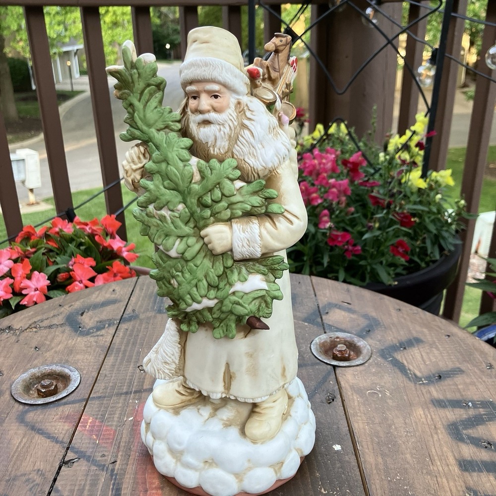 Vintage 1986 Schmid B Shackman Santa Clause Music Box Winter Wonderland Works
